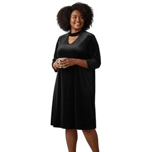 Boutique Black faux  Velvet  sz 2x